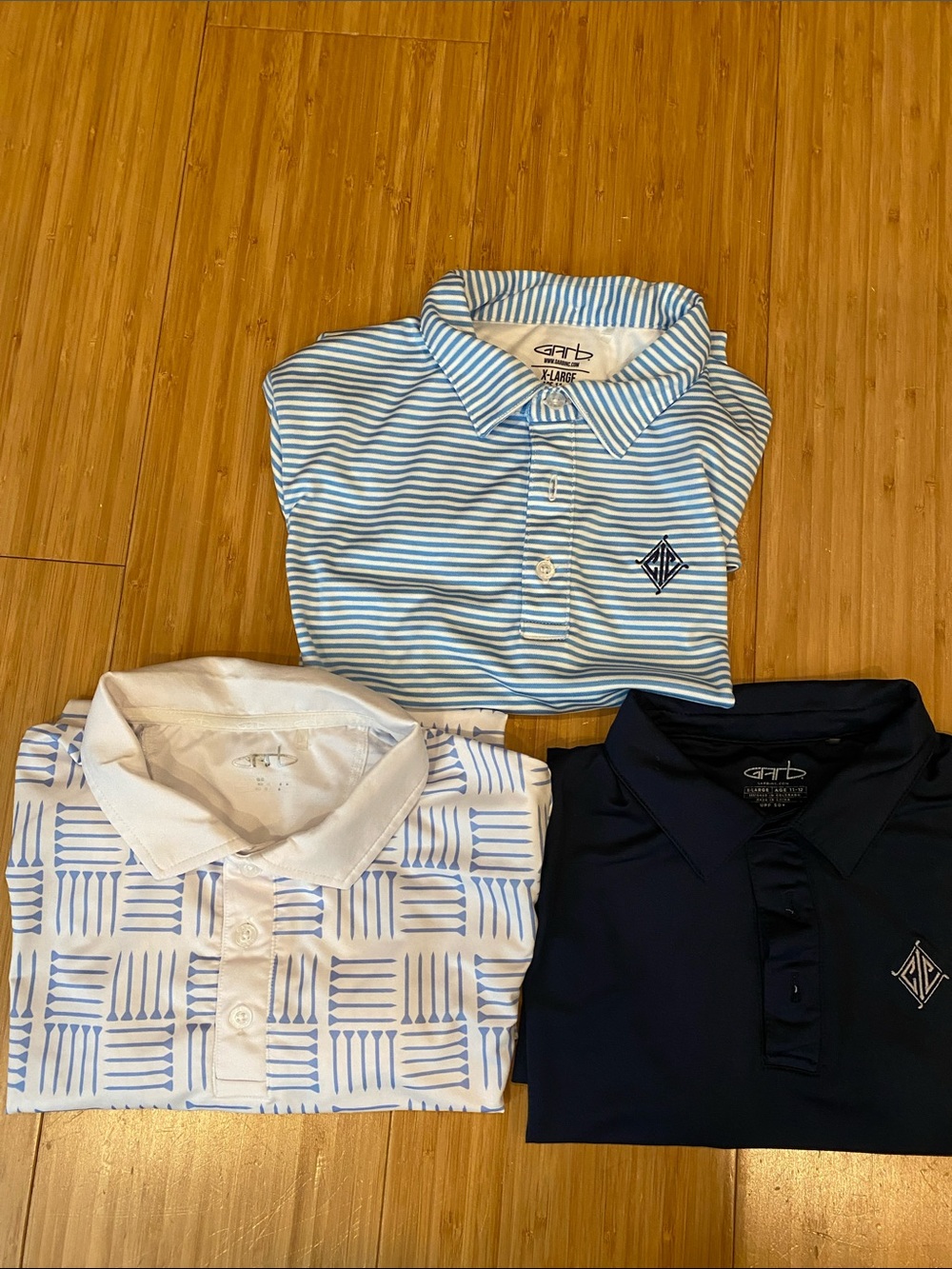 Set of 3 Garb Golf shirts boys Xl like new